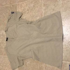 Cherokee pinched-waist scrub top